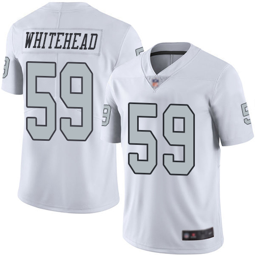 Men Oakland Raiders Limited White Tahir Whitehead Jersey NFL Football 59 Rush Vapor Untouchable Jersey